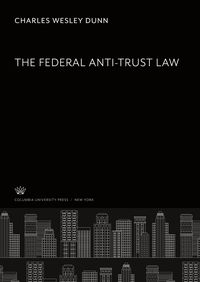 Produktbild: The Federal Anti-Trust Law