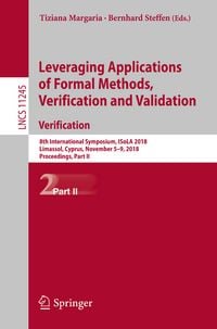 Produktbild: Leveraging Applications of Formal Methods, Verification and Validation. Verification