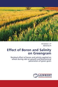 Produktbild: Effect of Boron and Salinity on Greengram