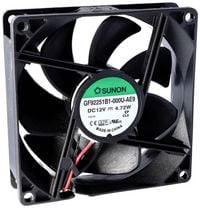 Produktbild: Sunon GE92252B3-000U-AE9 Axiall&uuml;fter 24 V/DC 110.4 m&sup3;/h (L x B x H) 25 x 92 x 92mm