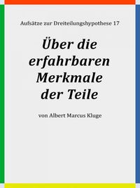 Produktbild: &Uuml;ber die erfahrbaren Merkmale der Teile