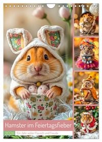 Produktbild: Hamster im Feiertagsfieber - Ein Jahr voller Flausch und Freude (Wandkalender 2026 DIN A4 hoch), CALVENDO Monatskalender