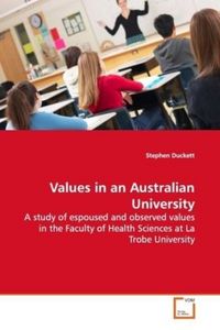 Produktbild: Duckett, S: Values in an Australian University