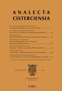 Produktbild: Analecta Cisterciensia 67 (2017)