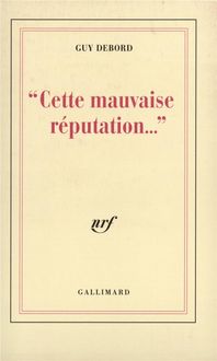 Produktbild: Cette mauvaise r&eacute;putation