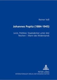 Produktbild: Johannes Popitz (1884-1945)
