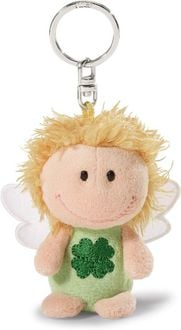 Produktbild: NICI 34553 - Schl&uuml;sselanh&auml;nger Schutzengel mit Kleeblatt Ich bring dir Gl&uuml;ck, Gl&uuml;cksbringer, gr&uuml;n, 7 cm