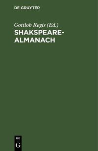 Produktbild: Shakspeare-Almanach