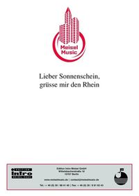 Produktbild: Lieber Sonnenschein, gr&uuml;&szlig;e mir den Rhein