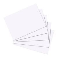 Produktbild: Herlitz Karteikarte A5 blanko wei&szlig; 100er Packung