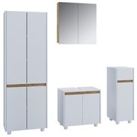 Produktbild: 4-tlg. Badm&ouml;bel Set Komplett Badschrank Cosila XL