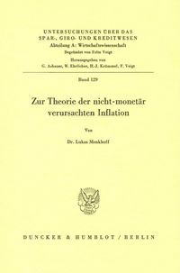 Produktbild: Zur Theorie der nicht-monet&auml;r verursachten Inflation.