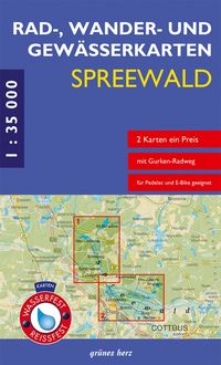 Produktbild: Rad-, Wander- und Gew&auml;sserkarten Spreewald