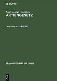 Produktbild: Aktiengesetz / &sect;&sect; 300-310