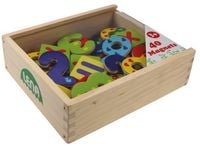 Produktbild: Holz Magnet Zahlen, Holzkassette
