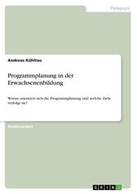 Produktbild: Programmplanung in der Erwachsenenbildung