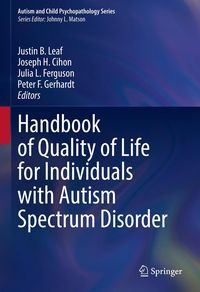 Produktbild: Handbook of Quality of Life for Individuals with Autism Spectrum Disorder