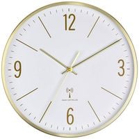 Produktbild: TFA Dostmann 60.3534.53 Funk Wanduhr 300mm x 45mm x 300mm Gold