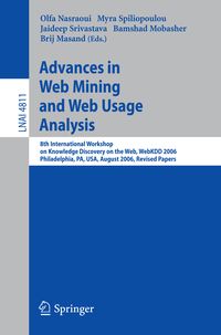 Produktbild: Advances in Web Mining and Web Usage Analysis