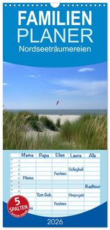 Produktbild: Familienplaner 2026 - Nordseetr&auml;umereien mit 5 Spalten (Wandkalender, 21 x 45 cm) CALVENDO