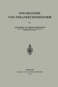 Produktbild: Psychiatrie und Strafrechtsreform