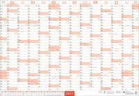 Produktbild: Mega-Posterplaner, rot 2027