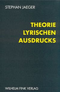 Produktbild: Theorie lyrischen Ausdrucks