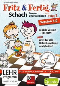 Produktbild Fritz & Fertig! 1 - Schach lernen und trainieren Version 3.0 (Mobile Version + CD-ROM für iPad, Windows, Android Tablets, Linux, Mac)