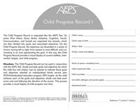 Produktbild: Assessment, Evaluation, and Programming System for Infants and Children (Aeps(r)), Child Progress Record I