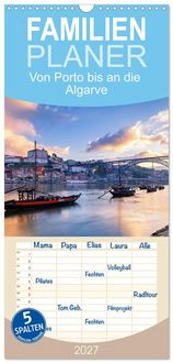 Produktbild: Familienplaner 2027 - Von Porto bis an die Algarve mit 5 Spalten (Wandkalender, 21 x 45 cm) CALVENDO