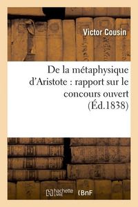 Produktbild: De la m&eacute;taphysique d'Aristote