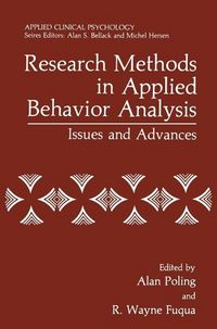 Produktbild: Research Methods in Applied Behavior Analysis