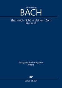 Produktbild: Straf mich nicht mit deinem Zorn (Klavierauszug)
