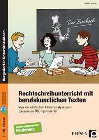 Produktbild: Rechtschreibunterricht mit berufskundlichen Texten