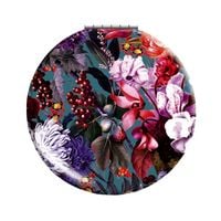 Produktbild: Klappspiegel Blumenbouquet petrol