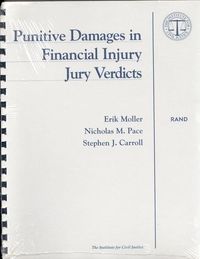 Produktbild: Punitive Damages in Financial Injury Jury Verdicts