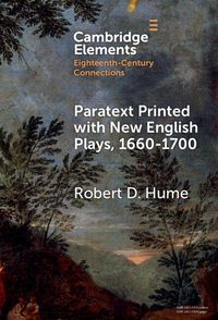 Produktbild: Paratext Printed with New English Plays, 1660-1700