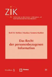 Produktbild: Das Recht der personenbezogenen Information