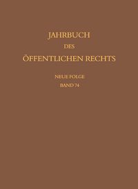 Produktbild: Jahrbuch des &ouml;ffentlichen Rechts der Gegenwart. Neue Folge