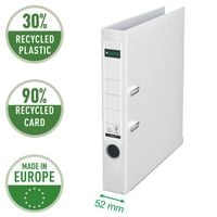 Produktbild: Leitz Qualit&auml;ts-Ordner 180&deg; Plastik, aus 90% recyceltem Karton und 30% vor Gebrauch recyceltem Kunststoff