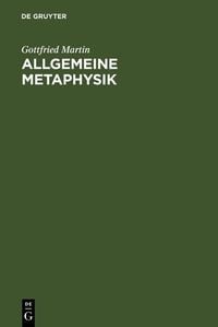 Produktbild: Allgemeine Metaphysik