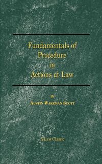 Produktbild: Fundamentals of Procedure in Actions at Law