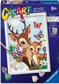 Produktbild: CreArt, Malen nach Zahlen Kinder - Fr&ouml;hliche Hirsche