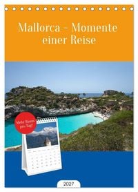 Produktbild: Tischplaner 2027 - Mallorca - Momente einer Reise (A5 Tischkalender zum Aufstellen) CALVENDO