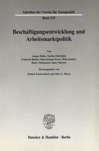 Produktbild: Besch&auml;ftigungsentwicklung und Arbeitsmarktpolitik.
