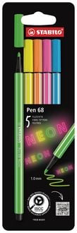 Produktbild: STABILO Pen 68 5er Etui NEON
