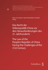 Produktbild: Das recht der Volksrepublik China vor den Herausforderungen des 21. Jahrhunderts