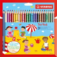 Produktbild: STABILO Dreikant-Buntstift - Trio dick - 24er Pack - mit 24 verschiedenen Farben