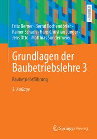 Produktbild: Grundlagen der Baubetriebslehre 3