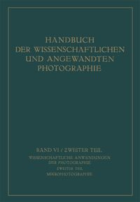 Produktbild: Wissenschaftliche Anwendungen der Photographie